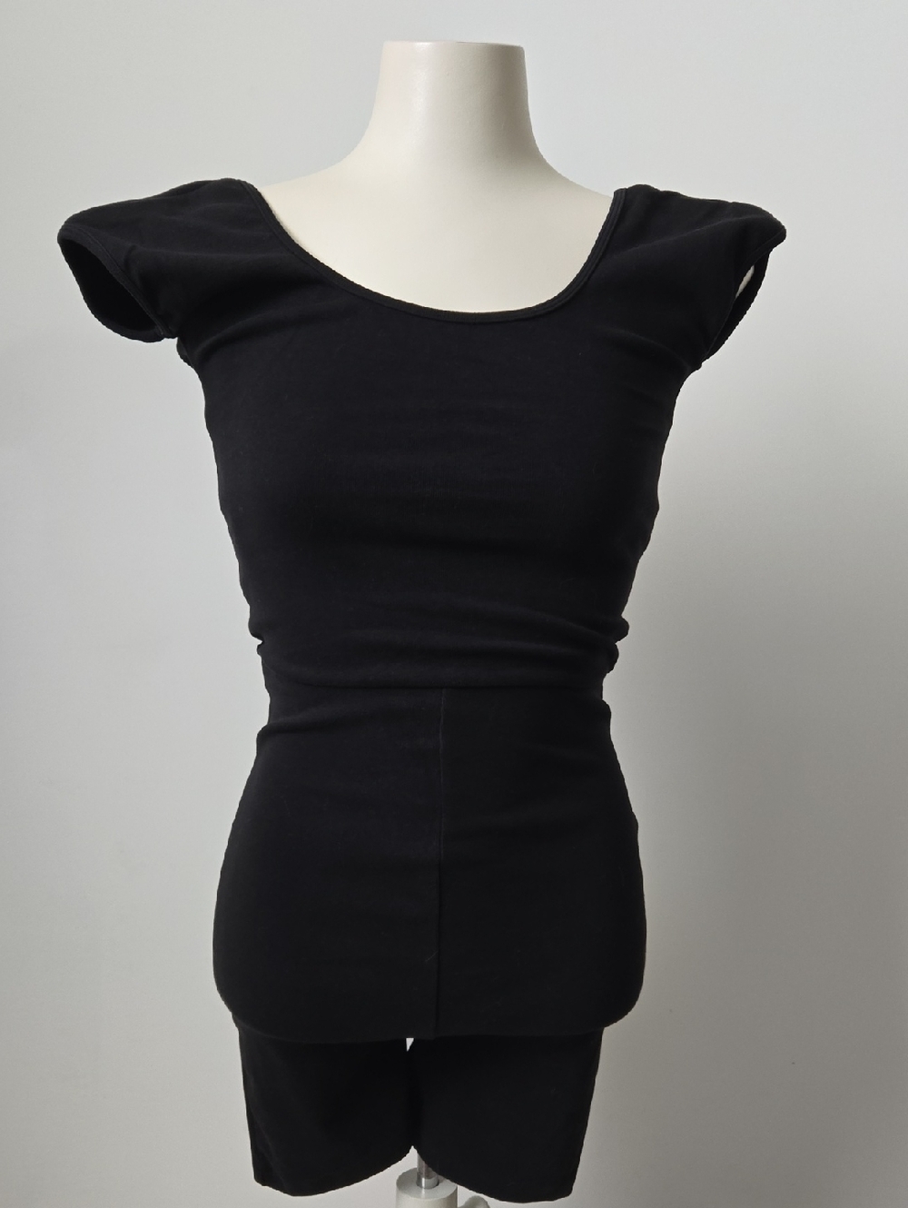 Forever 21 Black Scoop Neck Romper (S)